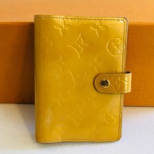 💯GENUINE LOUIS VUITTON Monogram Vernis Agenda Notebook PM Cover